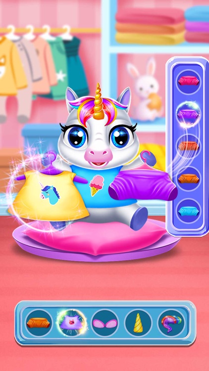 Cute Unicorn Baby Care Game