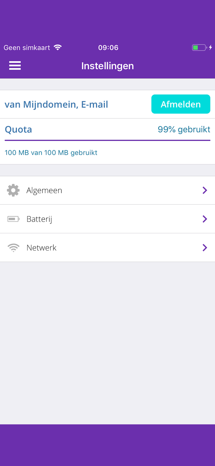 Drive van Mijndomein