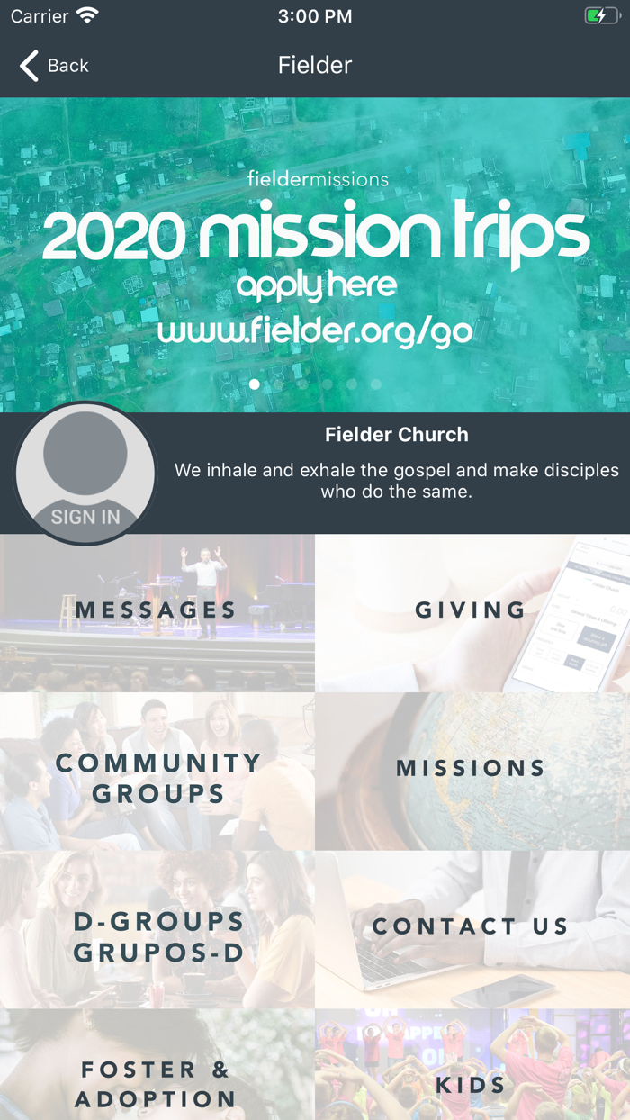 Fielder Church App