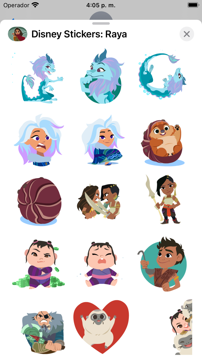 Disney Stickers Raya