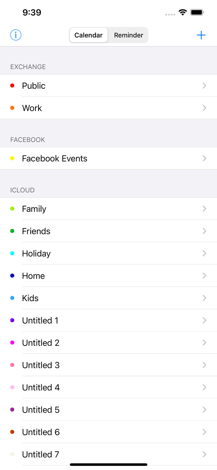 Calendar Color Picker
