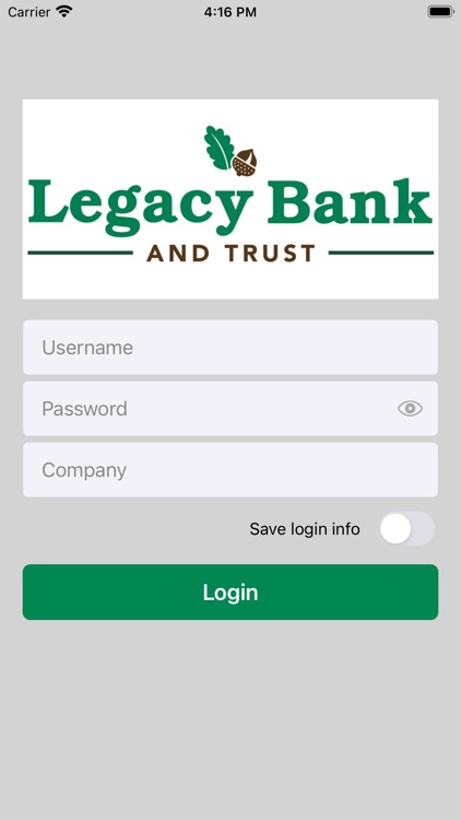 Legacy Bank mRDC