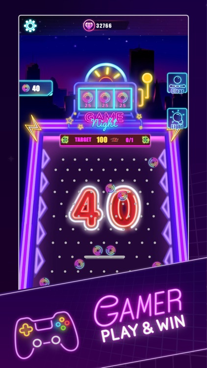 Neon Plinko