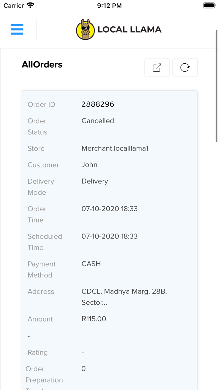 Local Llama Order Manager