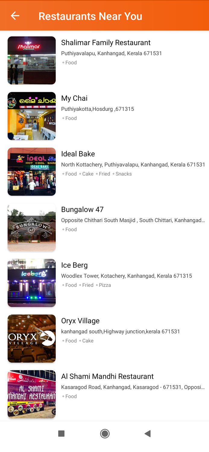 Sprinkle Food Delivery App