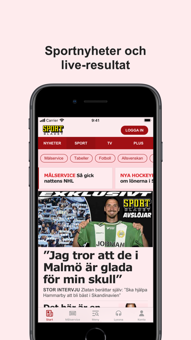 Sportbladet screenshot 3