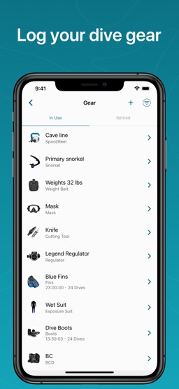 Garmin Dive™ app screenshot
