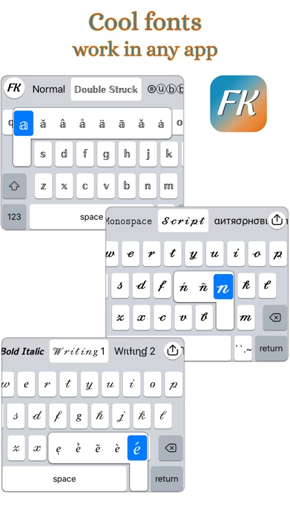 Fonts Keyboard - Cool Fonts screenshot-5