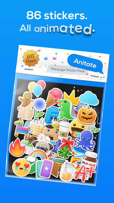 Anitate - 86 Animated Stickers