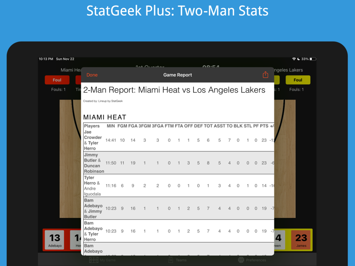 Ultimate Basketball Stats