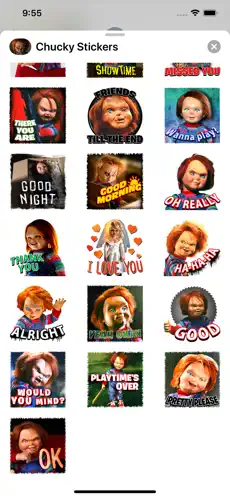 Screenshot 1 Chucky Stickers iphone