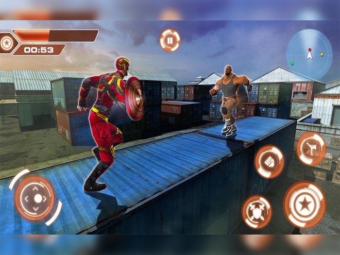 Captain Spider Hero Flying