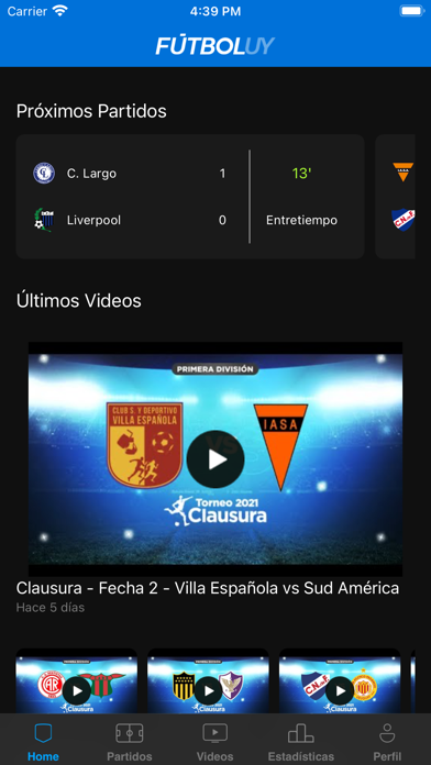 Screenshot #1 pour FútbolUY