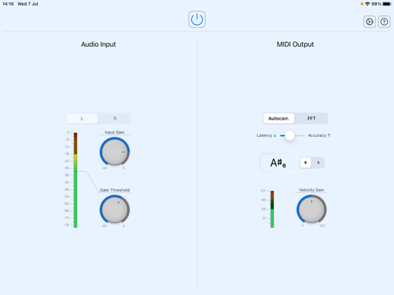 A2M real-time Audio to MIDI screenshot 2