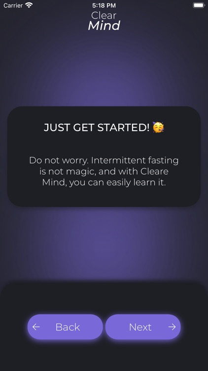 ClearMind Intermittent Fasting