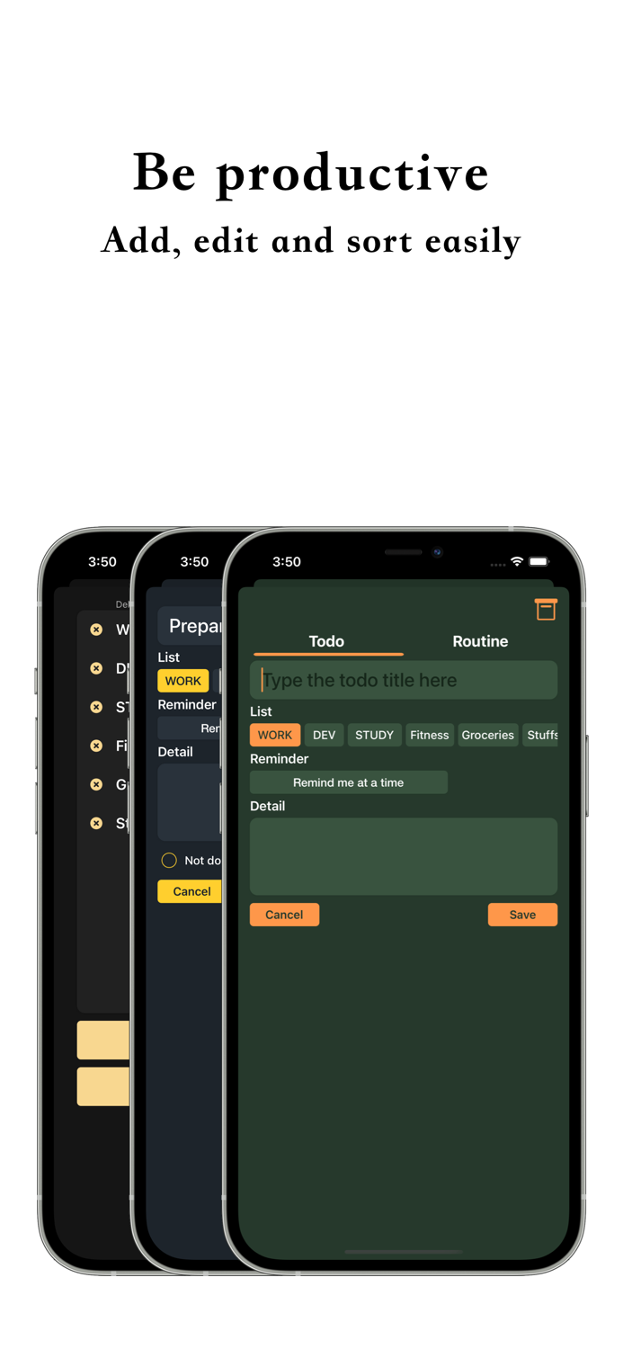 Today Do To-do  Routine