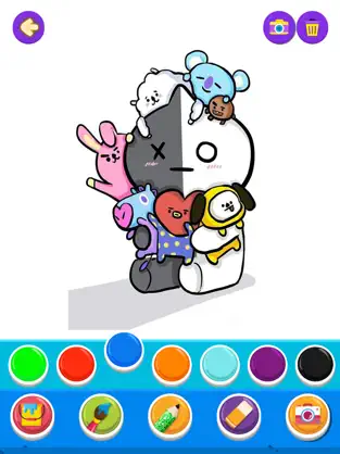Screenshot 1 bt21 coloring book iphone
