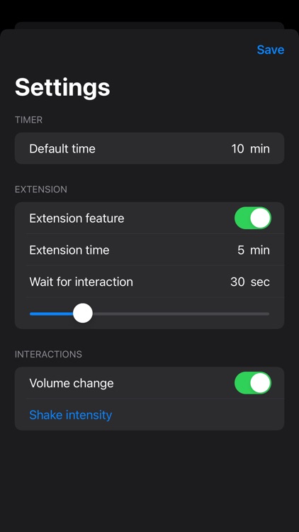 Shake Music Timer