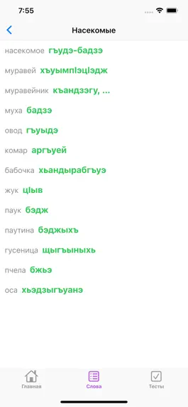 Game screenshot Словарик по кабардинскому hack