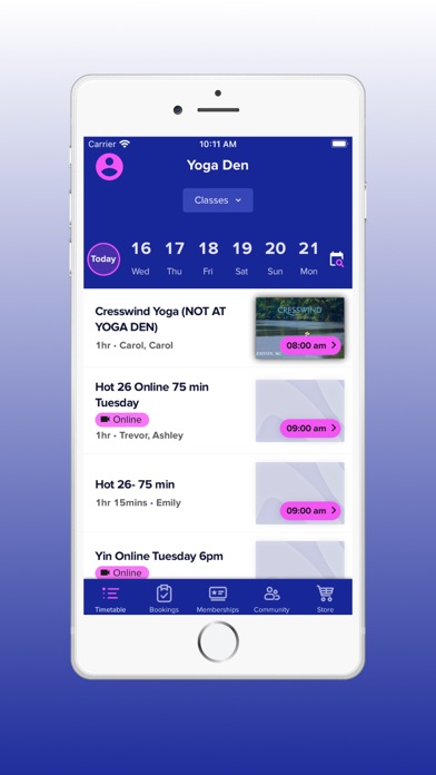 Yoga Den App screenshot 2