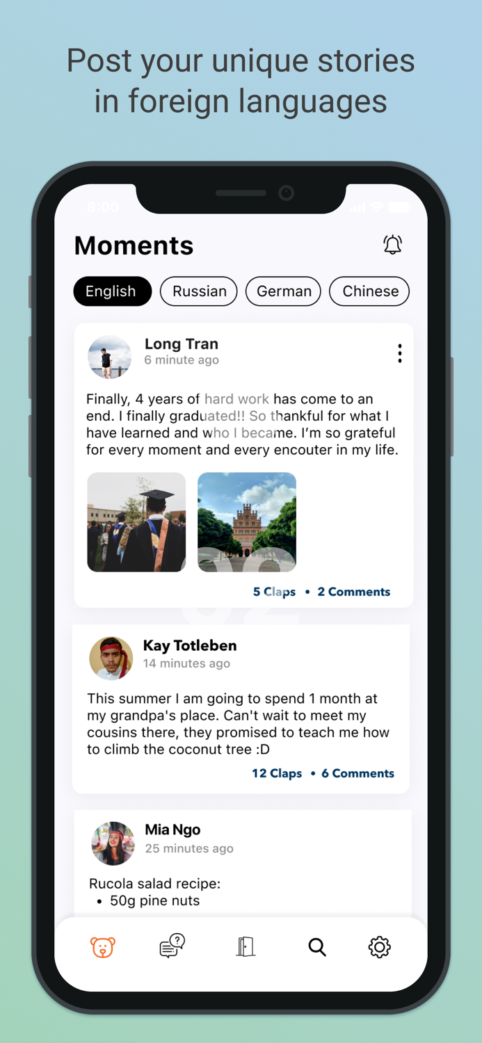 Bear Club Language Community