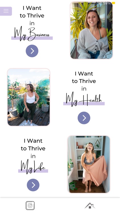 the Just Keep Thriving App