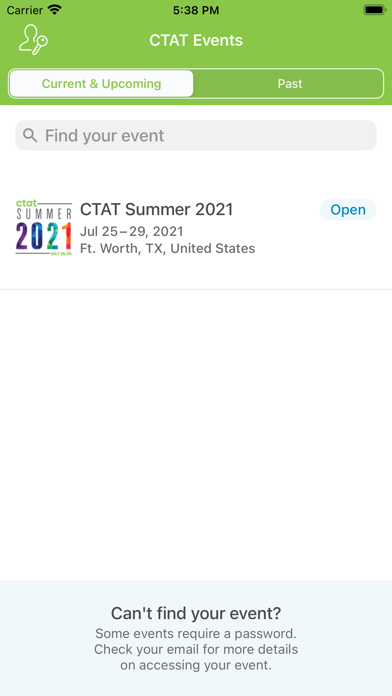 CTAT Events screenshot 2