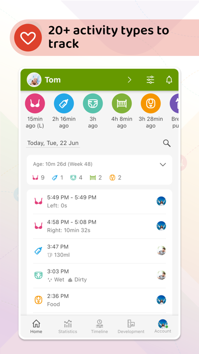 Baby Daybook－Tracker, Schedule screenshot 2