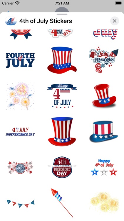 Happy 4th of July Stickers!!! screenshot-4