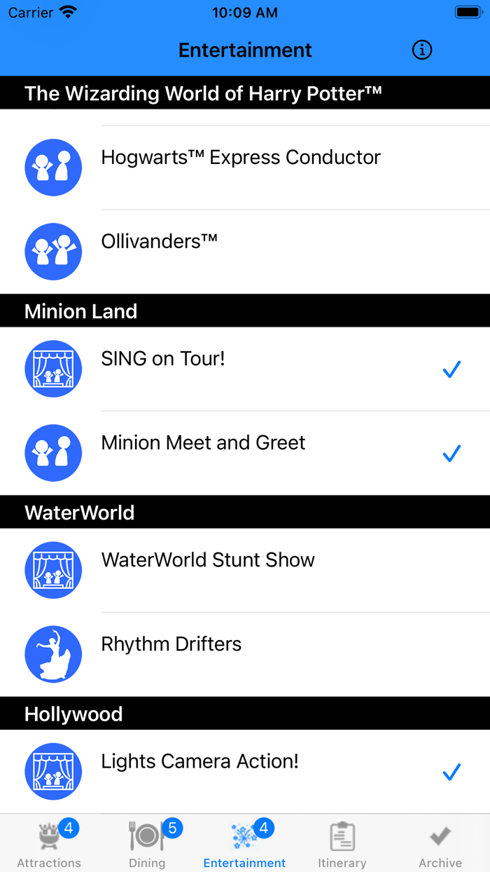 Theme Park Checklist Beijing