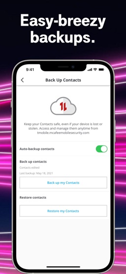 McAfee Security for T-Mobile app screenshot
