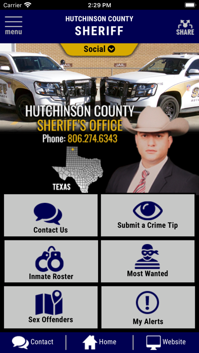 Hutchinson County TX Sheriff screenshot 2