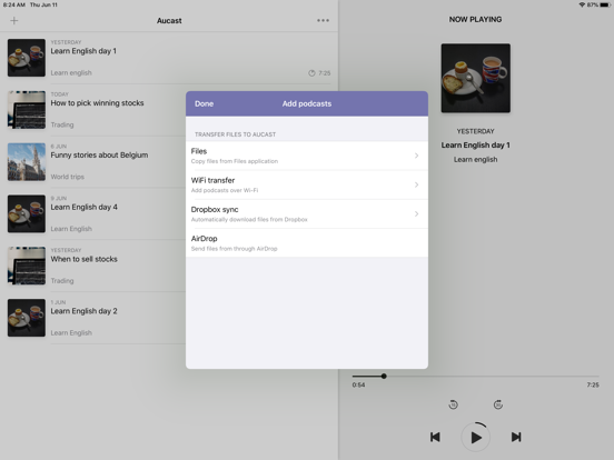 Aucast - mp3 audiobook player screenshot 2