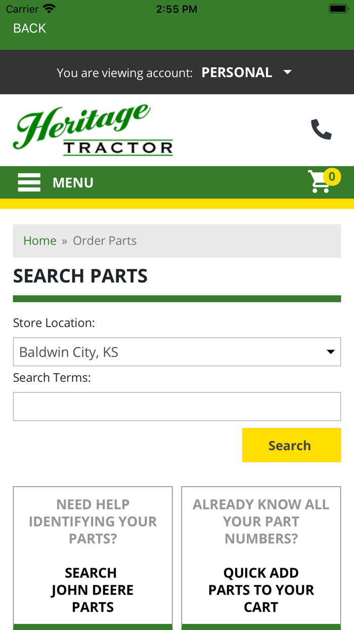 Heritage Virtual Parts Counter