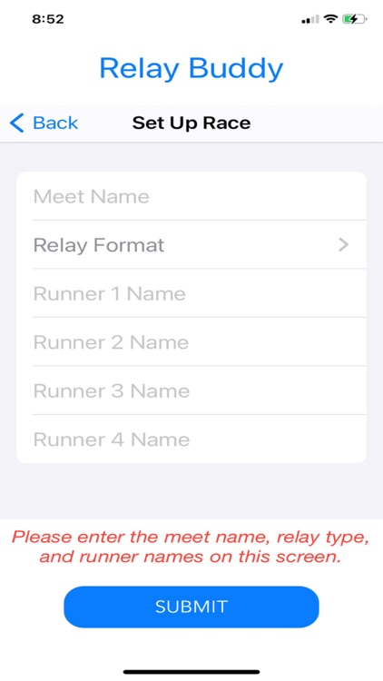 Relay Buddy Race Timer