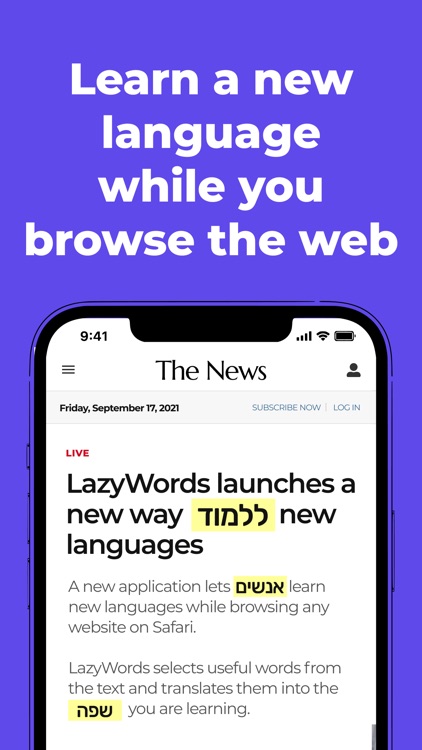 Lazy Words - Learn Languages