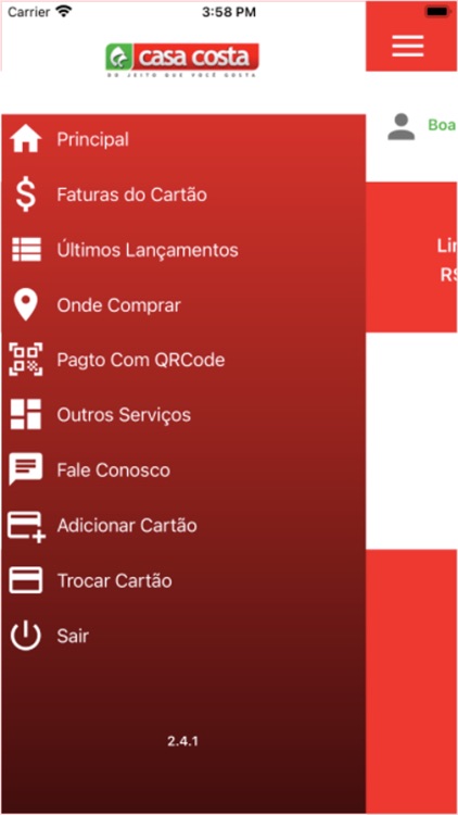 Cartão Casa Costa