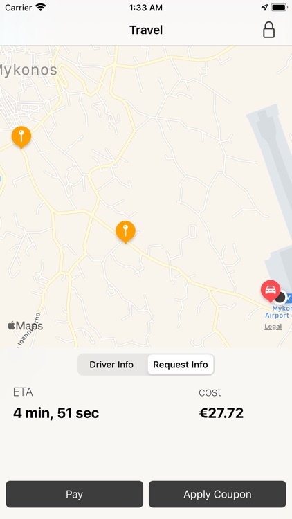 Mykonos Transfer Orange