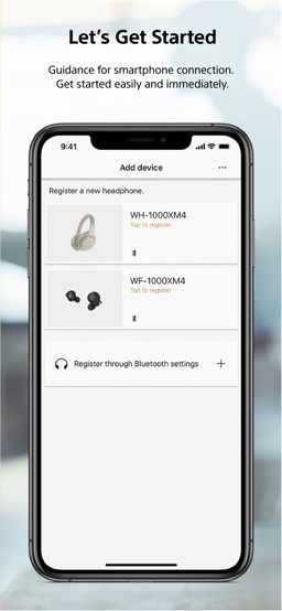 Sony | Headphones Connect app screenshot