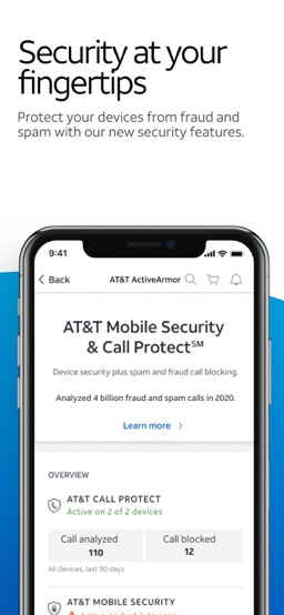 myAT&T app screenshot