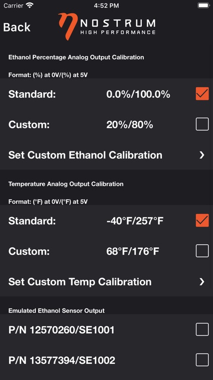 Nostrum E85 Ethanol Module App screenshot-4