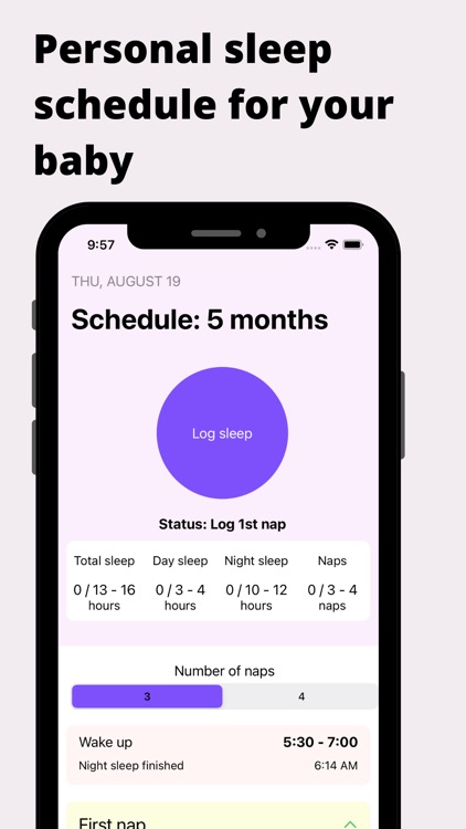 Newborn Sleep Log & Schedule