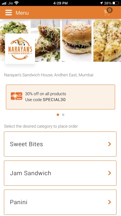 Narayan's Sandwich House