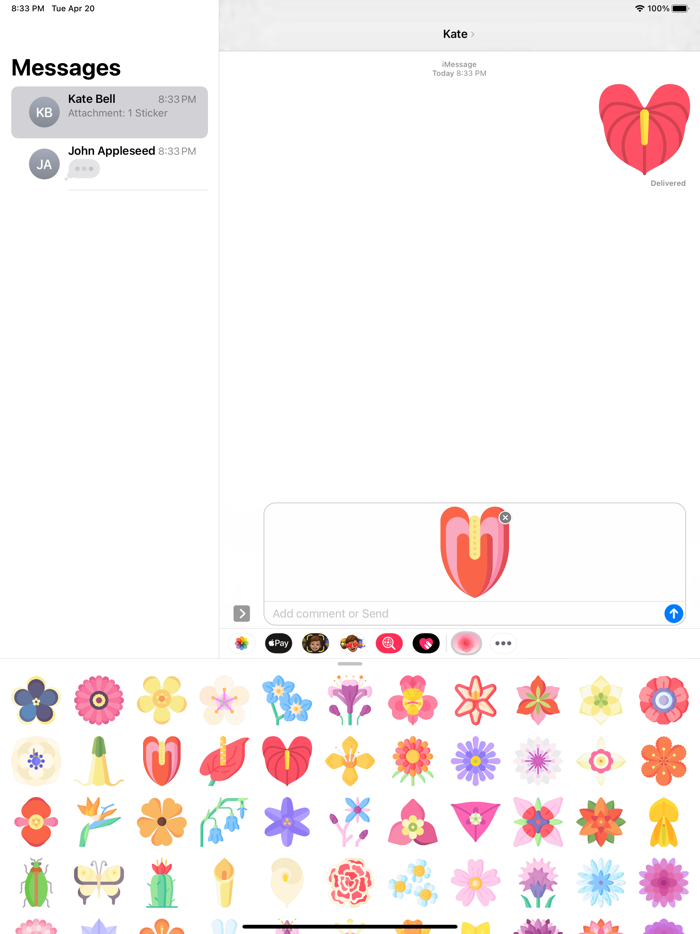 Flowers Stickers Pack Plus