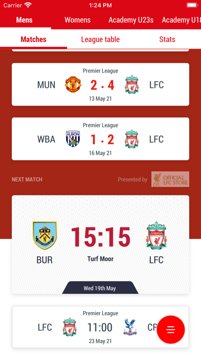 Liverpool FC Match & News Centre Screenshot 5