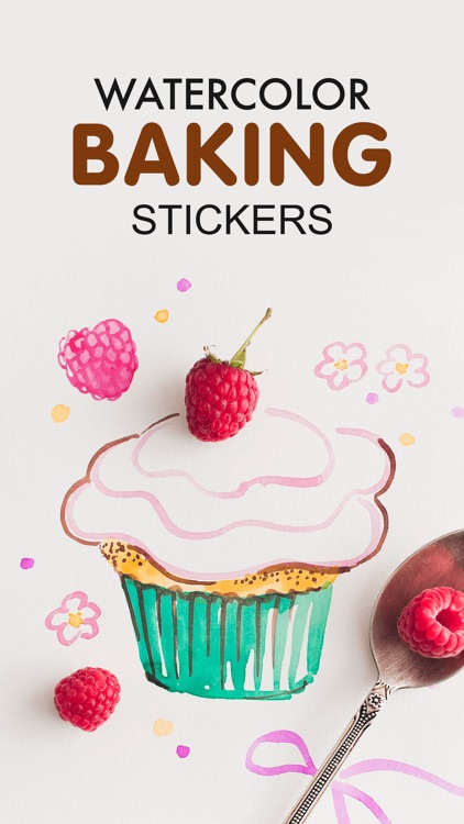 Water Color Baking Stickers