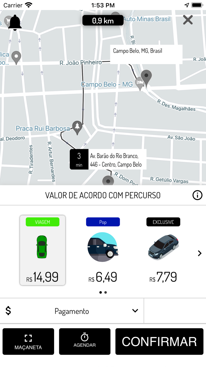 Orion Car - Passageiro