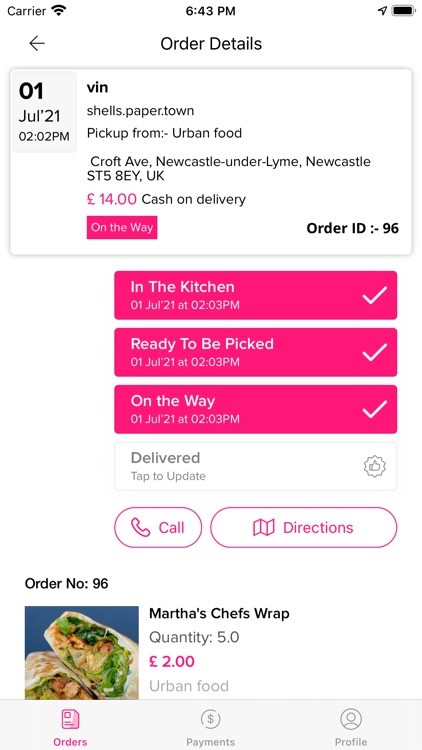 FoodSquare - Delivery Person screenshot-3