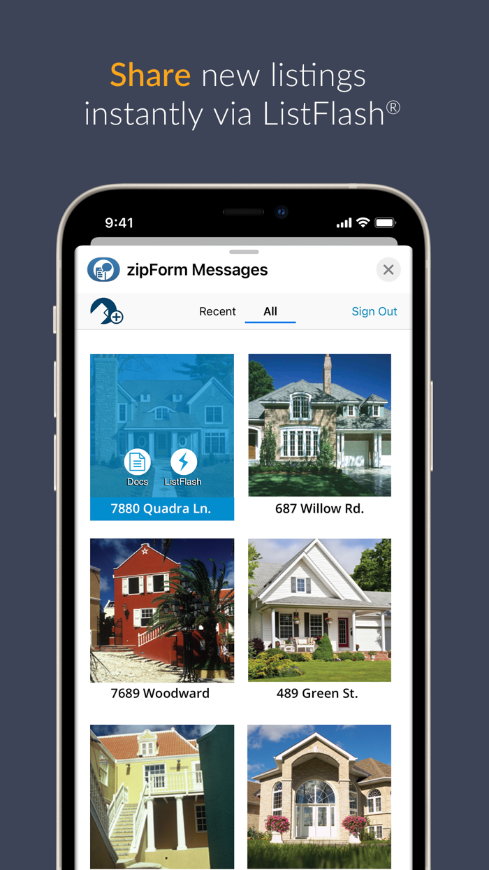 zipForm Elite Messaging App