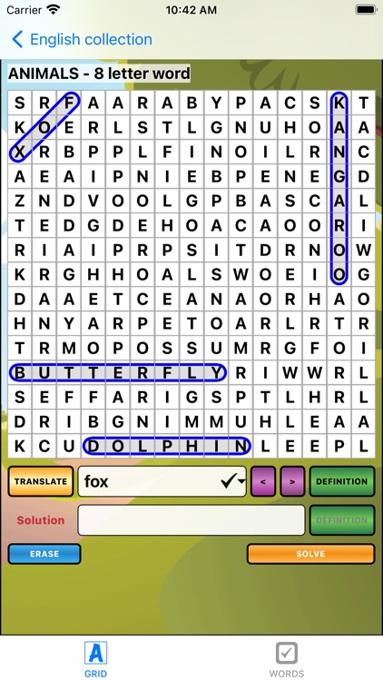 Word Search & Definition (LX)